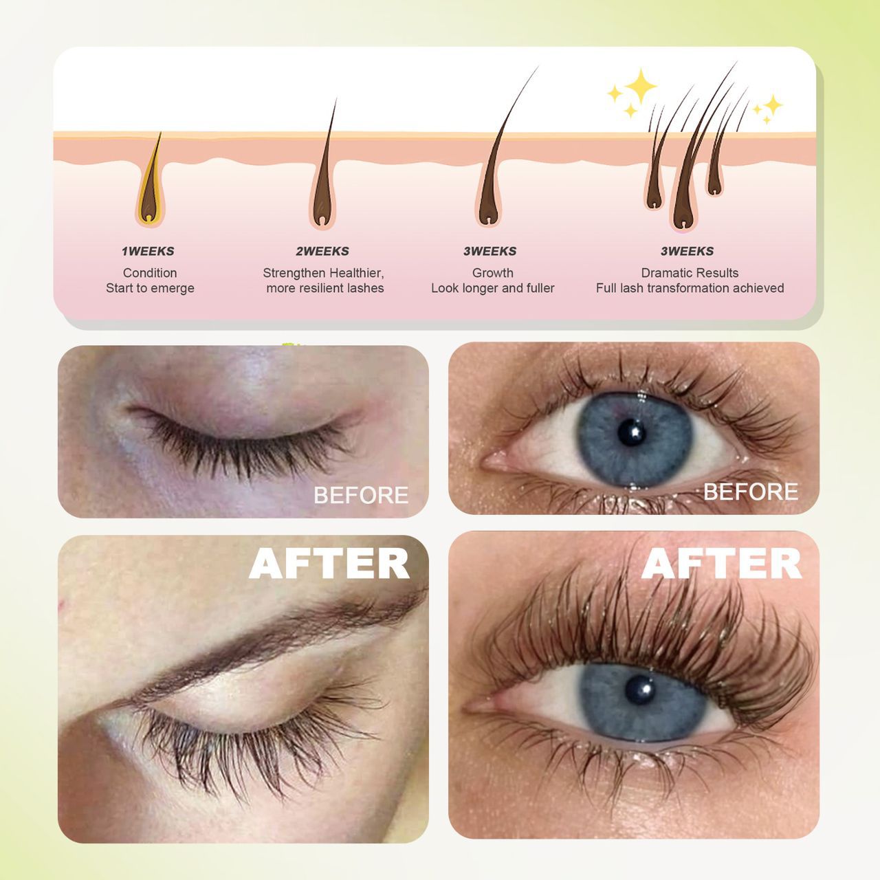 Oragnic lash growth serum